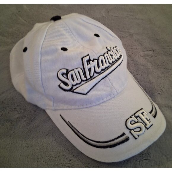 San Francisco Hat Cap California Embroidered Lanza Adjustable pale blue unisex - Picture 1 of 5